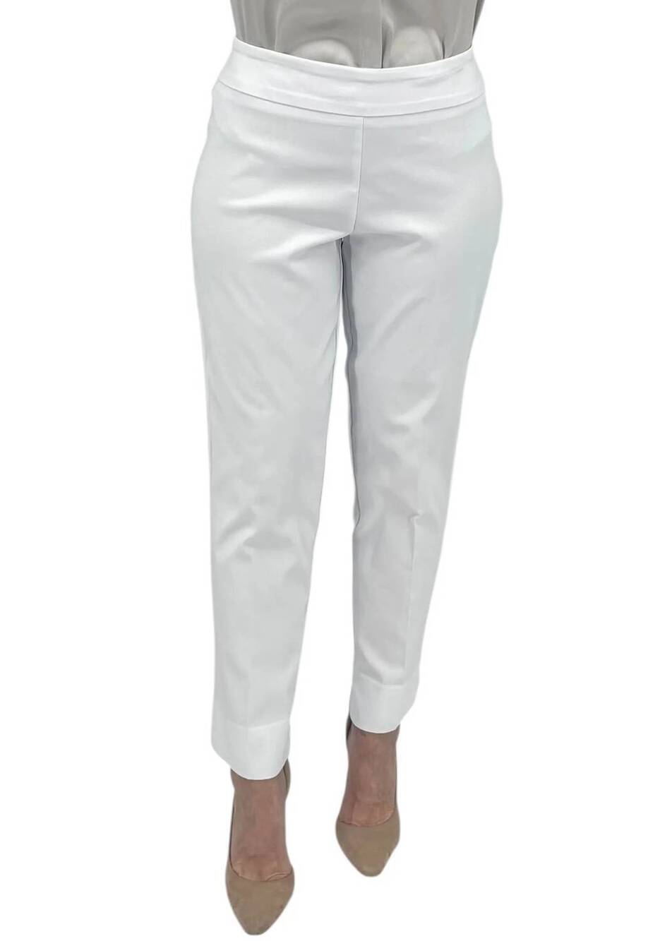 NEW ESTELLE AND FINN double slit ankle pant in white